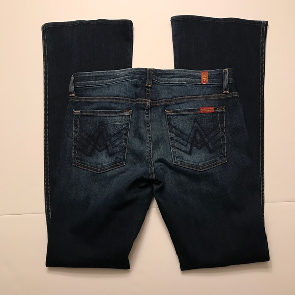 7 FOR ALL MANKIND A POCKET LEXIE PETITE JEANS 29 - Picture 4 of 8